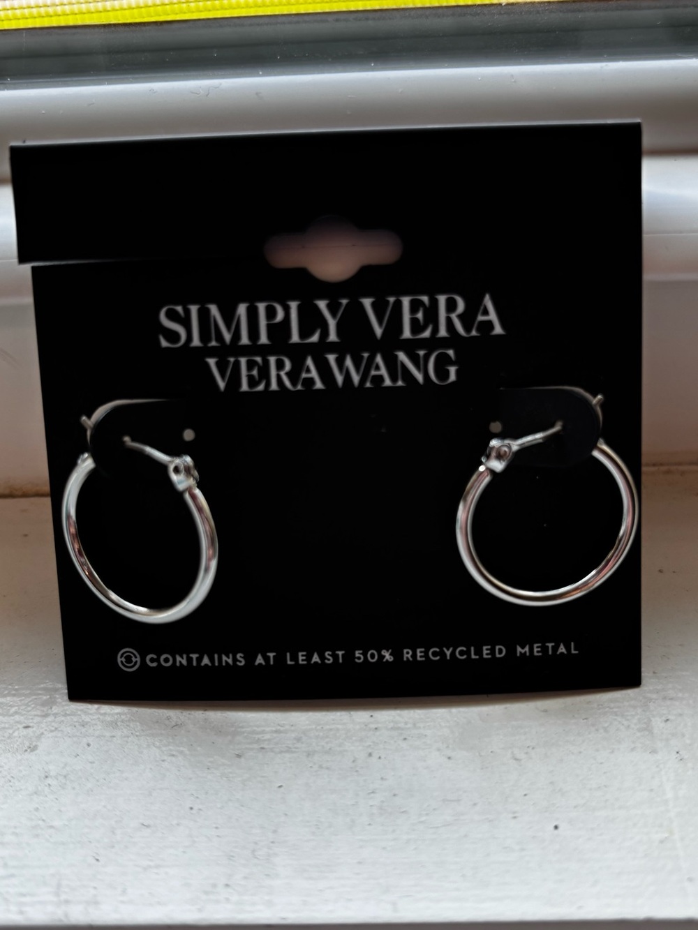 Simply Vera Vera Wang Simple Silver Hoop Earrings
